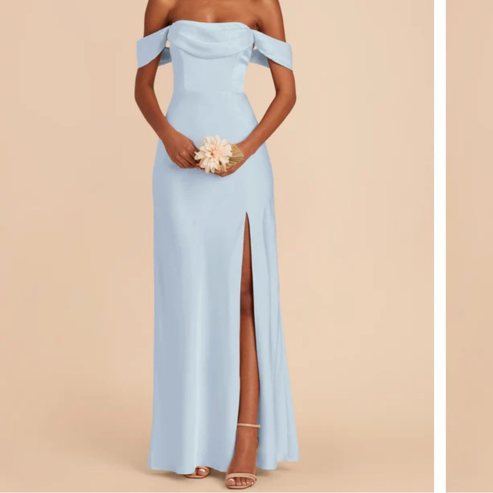 Mia Matte Satin Convertible Dress Birdy Grey